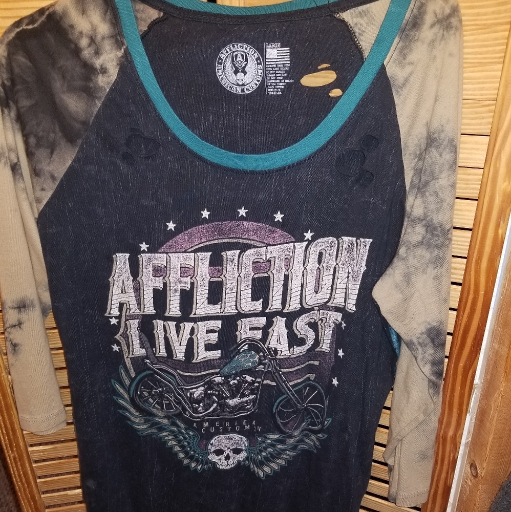 Affliction long sleeve shirt